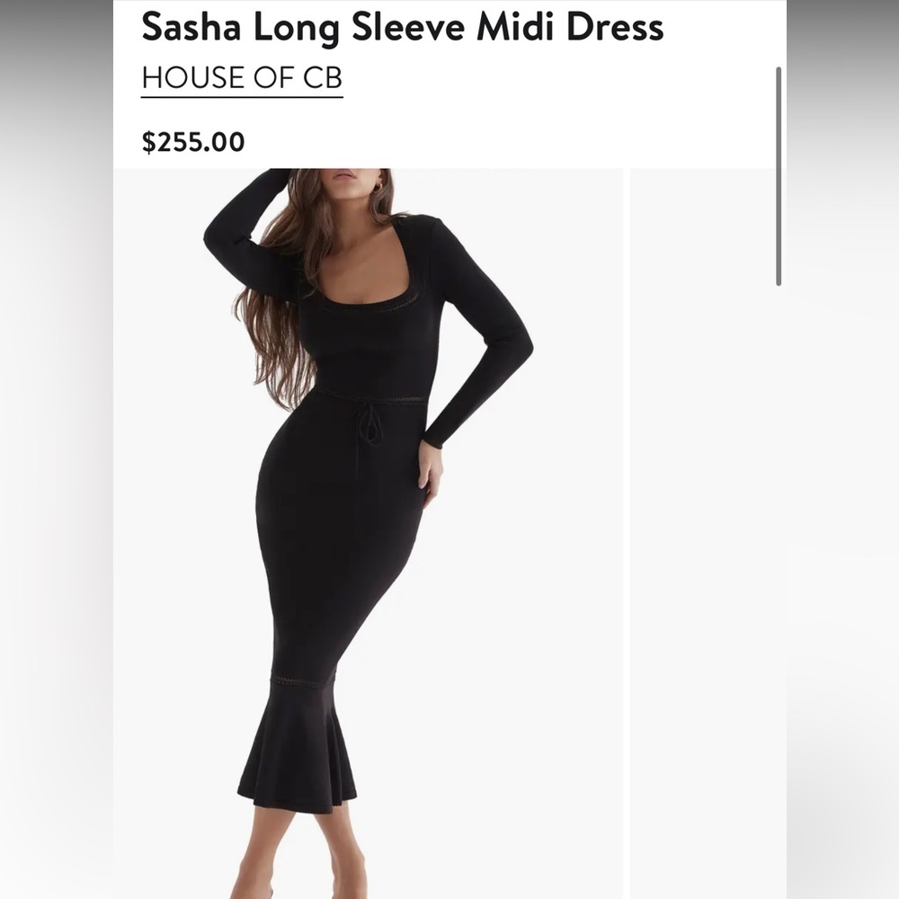 House of CB Sasha Long Sleeve Midi Dress